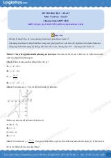 Đề thi học kì 1 Toán 12 - Đề số 9